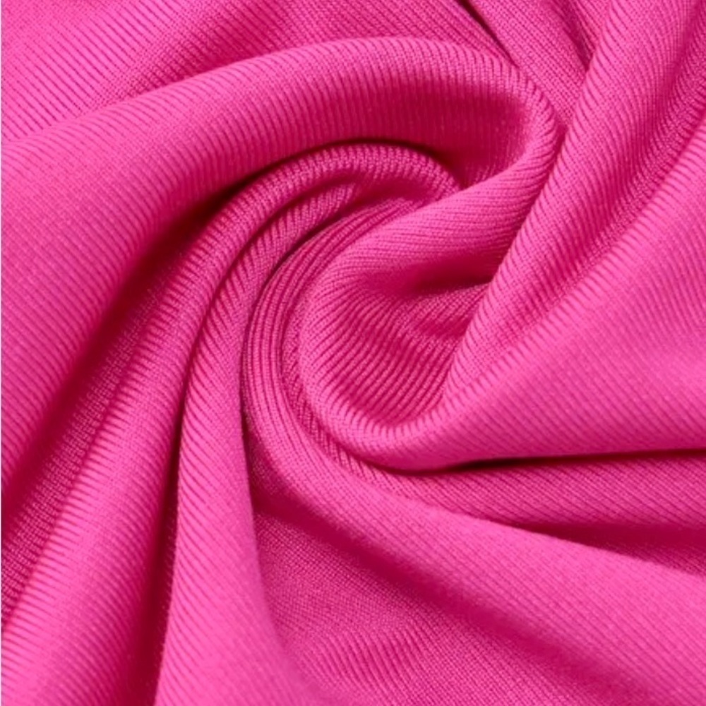 The Unforgettable Pink Elegant Plunging Backline Backless Evening Cocktail Gown - Picture 11 of 15
